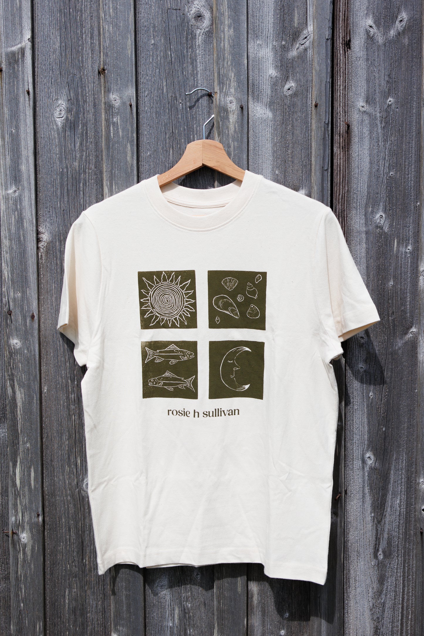 Cotton Tee (handprinted)