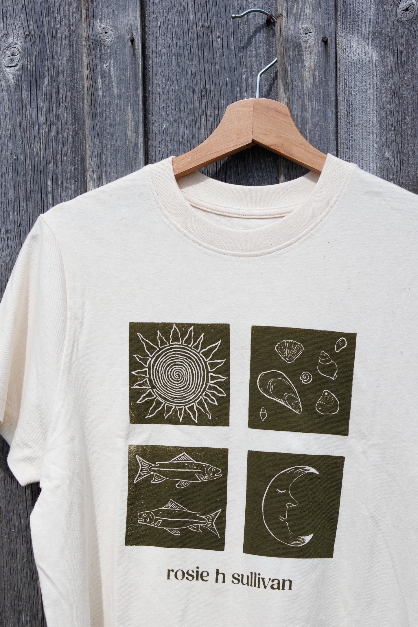 Cotton Tee (handprinted)