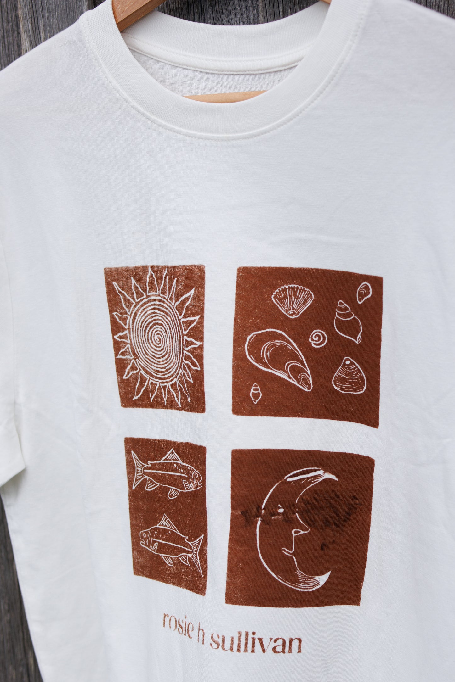 Cotton Tee (handprinted)