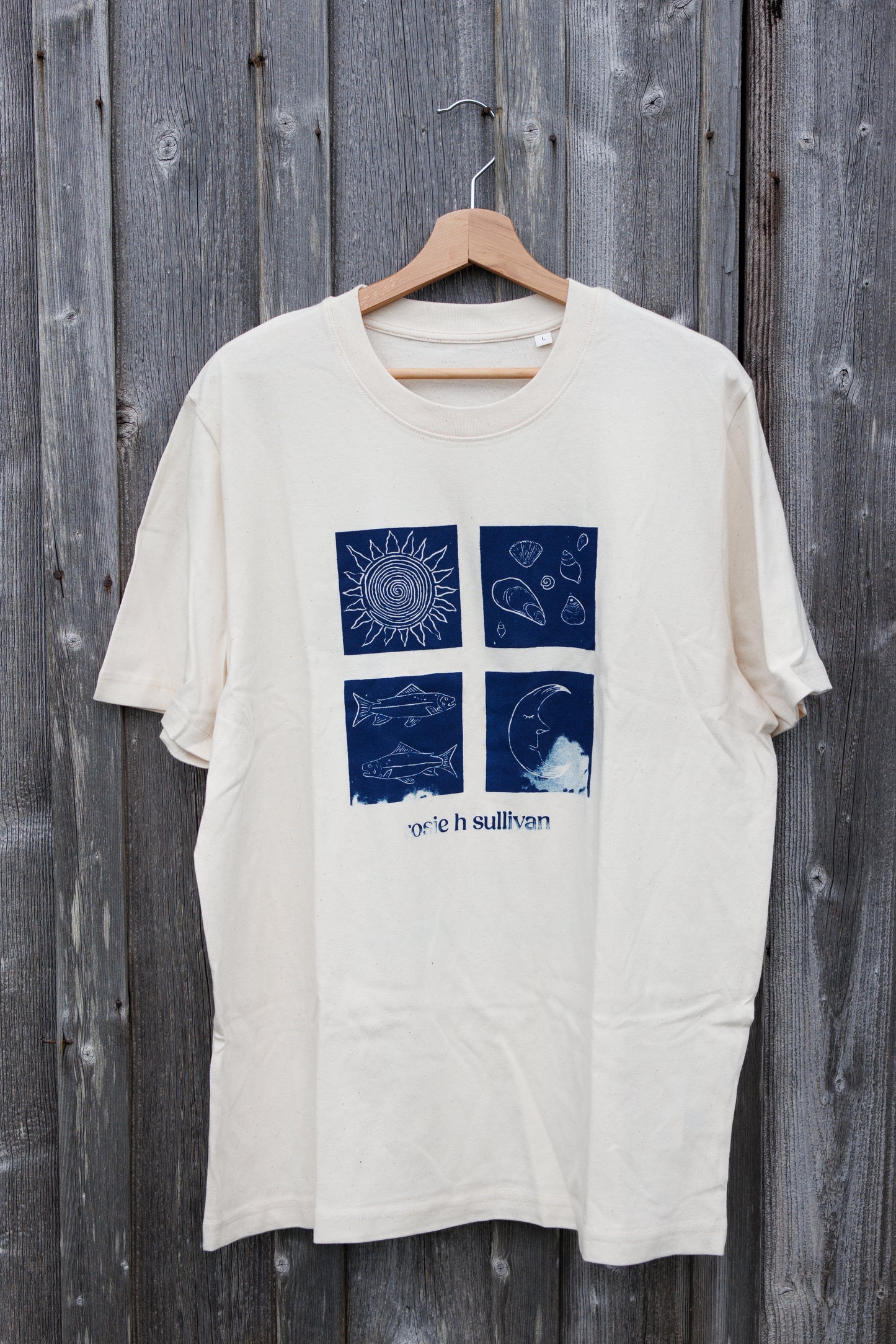 Cotton Tee (handprinted)